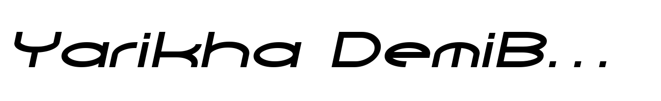 Yarikha DemiBold Italic